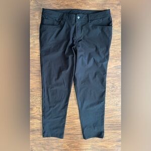 Lululemon ABC Classic-Fit 5 Pocket Warpstreme Pant Black Straight Leg Size 36